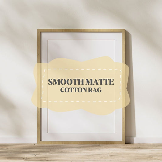smooth matte printing cotton rag | 4x6"
